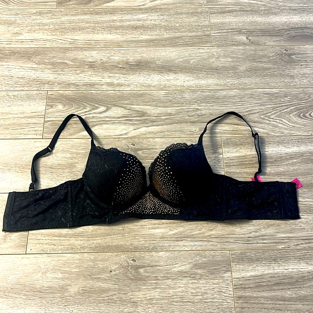 La senza black & gold lace bra